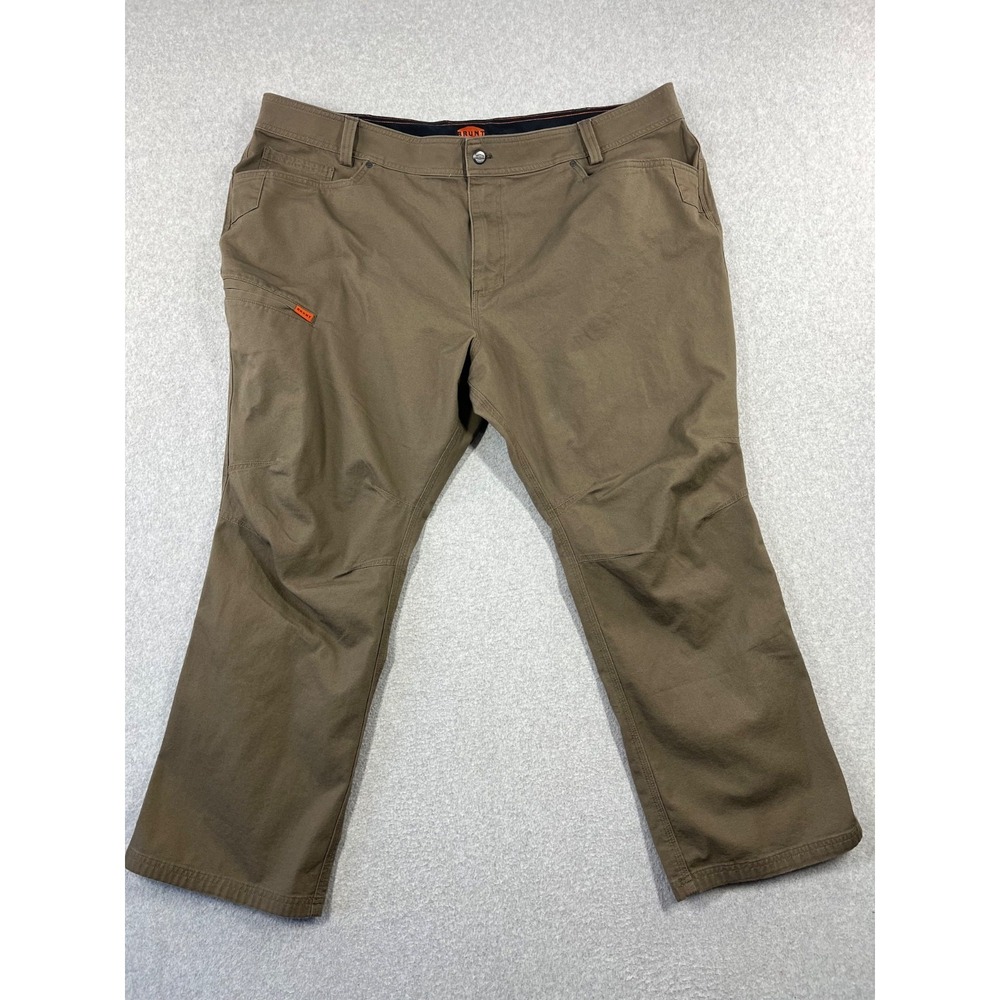 Brunt The Torra Pants Mens 46x30 Brown Canvas Water Repellent Articulated Knees